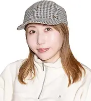 [CA4LA] Casilla KTZ02652 Women's Baseball Cap, Washable, UV Protection, Daily Casual, Checked, Cotton, Adjustable Size