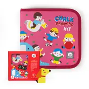 JarMelo Chalk-A-Doodle Book - Happy Kindergarten, Reusable Creative Drawing Set for Kids