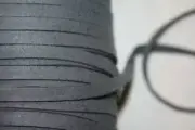 9.75 Yards GRAY Faux Leather Suede Flat Cord Strip String jewelry 6mm 1/4" wide