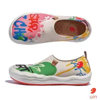 在飛比找Yahoo奇摩購物中心優惠-uin 西班牙原創設計 女鞋 塗鴉青春2彩繪休閒鞋W1700