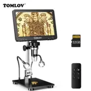 Digital Microscope 7'' IPS Screen Microscopes 1200X Entire Coin View 16MP