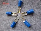 US.Seller MDD2-250 Blue Spade Crimp Wire Connectors Terminal 6.3mm Male 50PCS