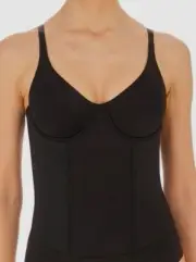 Natori Women's Black Liquid Tank Bustier Size L