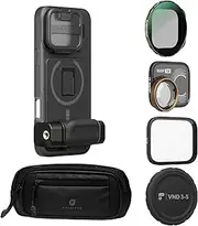 PolarPro LiteChaser iPhone 16 Pro Max - Street Photographer Kit - Pro Max Case - 1 Lens - 3 Filters - Sling Black