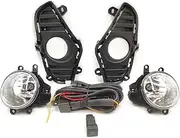Fog Lights LED Fog Light Headlight,Compatible With Toyota RAV4 RAV 4 XA50 2019 2020 2021 Halogen Fog Lamp Cover Grille Bezel Frame(Halogen set)