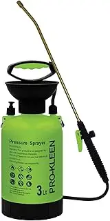 Pro-Kleen Garden Pressure Pump Sprayer Manual Action 3L With Brass Lance And 2 x Spare Seal Kits - For Weed Killer, Patio Cleaner Pesticides, Herbicides, Insecticides, Fungicides (3 Litres)