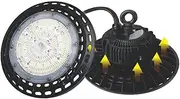 Pro Grow 40x15cm UFO LED Light 4000K/200W Full Spectrum Hydroponics Lamp Black