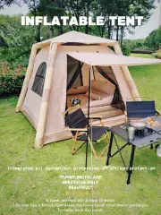Air Tent for 4-6 people Large Area Waterproof Family Hiking Traveling inflatable One Click Tent