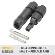 MC4 CONNECTORS Pair Set Male Female for Solar Panel Line Plug IP67 30A