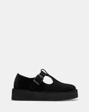 Trekwedge Tbar Black Suede
