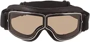 Ashilun Retro Pilot Motorcycle Goggles Fog-proof Warm Riding Goggles ATV Bike Motocross Glasses Safety Goggles