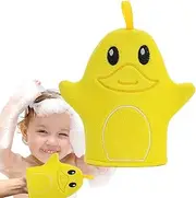 Maciun Animal Baby Bath Towels, Bath Body Wash Gloves Baby, Bathing Mittens Shower Soft Skin Care Face Hangable Body Wash Massage Spa Mitt for Adult and Kids