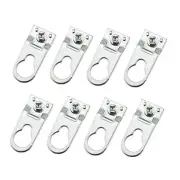 8PCS Aluminum Alloy Picture Frame Hanging Brackets Hooks Hangers 40mmx15mm