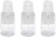 3PCS Nail Polish Remover Pump Push Dispenser,Nail Polish Remover Alcohol Bottle Empty Travel Container for Makeup Liquid Jar 100ml