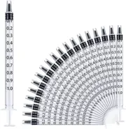 HAIKING 1ML Syringe, 20 PCS Catheter Tip Plastic Syringe for Industrial or Sc...