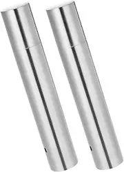 2Pcs Stainless Steel Skewer Holder Tube Portable Storage for Grilling Skewers Tools and Camping Supplies Lightweight Design for Outdoor Cooking