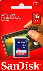 SanDisk SD Card 4GB 8GB 16GB 32GB 64GB 128GB 256GB Memory Cards for Camera Photo High Resolution Video Recording DSLR 4K Professional Storage (16GB SD Card Class4)