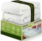Waterproof Queen Mattress Protector - Rayon Made from Bamboo Fabric -Lightweight