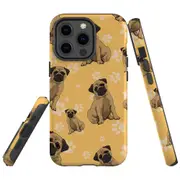 For Apple iPhone 13 Pro Max Case, Armour Back Cover, Pug Dog