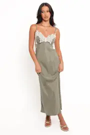 [PUP24] Alita Midi Dress - Olive S olive