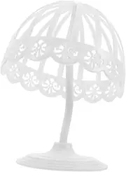 Anneome Hat Stand Hat Holder Dome Shape Cap Holder Cap Rack Stand Plastic White Plastic