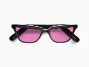 Lucyd Smart Sunglasses | Nebula Model | Open Ear | Noise Canceling Wireless Mics | Compatible with Voice Assistants | Narrow Size Chromatic Pink