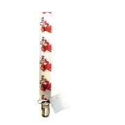 Elmo Pacifier Clip White And Red