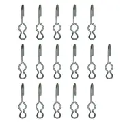 (16) SJ Hooks for Rubber Rope Shock Cord Tarp Hook Strap Tie Down Bungee Cord