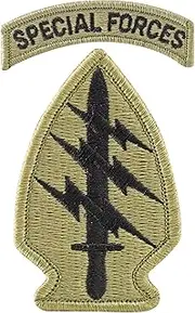 [MEDALS OF AMERICA EST. 1976] Army Special Forces with Special Forces Tab OCP Hook & Loop Patch