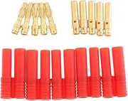 5Pair HXT 4mm Banana Connectors Plugs Gold Plated for RC Battery EC2