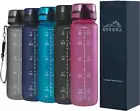 1L Motivational Smart Water Bottle with Time Marking Hydration Tracking Reminder