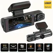 1080P Dual Camera, Dash Cam For Cars, Front And Inside, Car Camera With IR Night Vision, Loop Recording, Wide Angle Car DVR Camera With 3.16 Inch I...