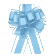 10pcs 6 Inch Large Pull Bow Gift Wrapping Ribbon for Car Presents, Light Blue