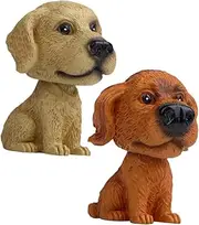 ERINGOGO 2pcs Dashboard Dog Figure Car Decorations Dashboard Ornaments Car Interior Accessories Women's Dog Ornament