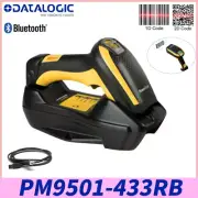 Datalogic PM9501-433RB Wireless 2D USB Barcode Scanner Reader Cradle/Battery/PSU
