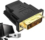 High Definition Multimedia Interface Converter for TV - High-Definition Bi-Directional DVI-I Converter | Good Conductivity Plug and Converter for Monitor, PC, TV Box
