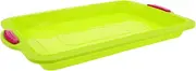 COHEALI Baking Tray Cake Mold Brownie Edge Pan Silicone Baking Pans Square Brownie Pan Silicone Square Cake Pan Silicone Bread Loaf Pan Square Baking Pan Baking Mold Light Green Silica Gel