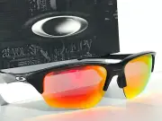 NEW* Oakley FLAK BETA Black Matte POLARIZED Galaxy RUBY Sunglass 9363