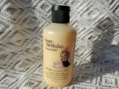 *NEW SEALED* Vanilla Birthday Cake Philosophy Shampoo, Shower & Bubble Bath 6 oz