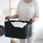 Foldable Laundry Storage Basket Felt Toys Holder Container Bathroom Organizer