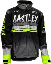 Castle X R24 Race Mens Snow Jacket Black/Hi-Vis/Charcoal