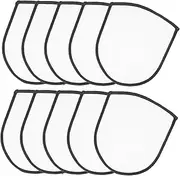 OHPHCALL 10Pcs Iron Sublimation Blank Patches for DIY Crafts Durable Mending Garment Applique Patches for Clothing Repair and Personalization