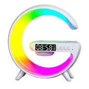 Smart Alarm Clock Wake Up Light Sound Machine Bluetooth Speaker Wireless Charger