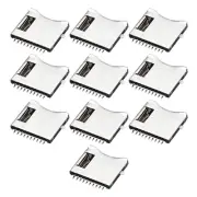 Micro SD (TF) Memory Card Socket Connector 10 Pin No Push 10pcs