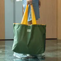 在飛比找Very buy優惠-環保購物袋大號抽繩超市購物袋子時尚手提單肩包大容量摺疊買菜包