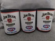3 Jim Beam Bourbon 2017 AFL Finals Series Neoprene Can Stubbie Coolers Holders