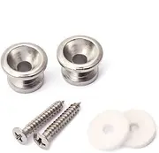 ULDIGI 2 x Guitar Strap Locks Metal Strap Locks for Acoustic/electric Guitar Chrome Finish Accessories