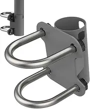 Satellite Dish Mount - Antenna Mast Bracket, Antenna Support | Rotating Antenna Clamps U Shaped, Non Slip Antenna Mast Tube Bracket, Outdoor Signal Stable Mount for Rv Motorhome Boat Camper