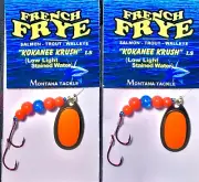 Kokanee Spinners: uv “BLUE CARROT”