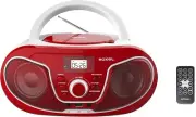RCD-S70BT Portable Boombox CD Player with Remote Control, FM Radio, USB MP3 Pla